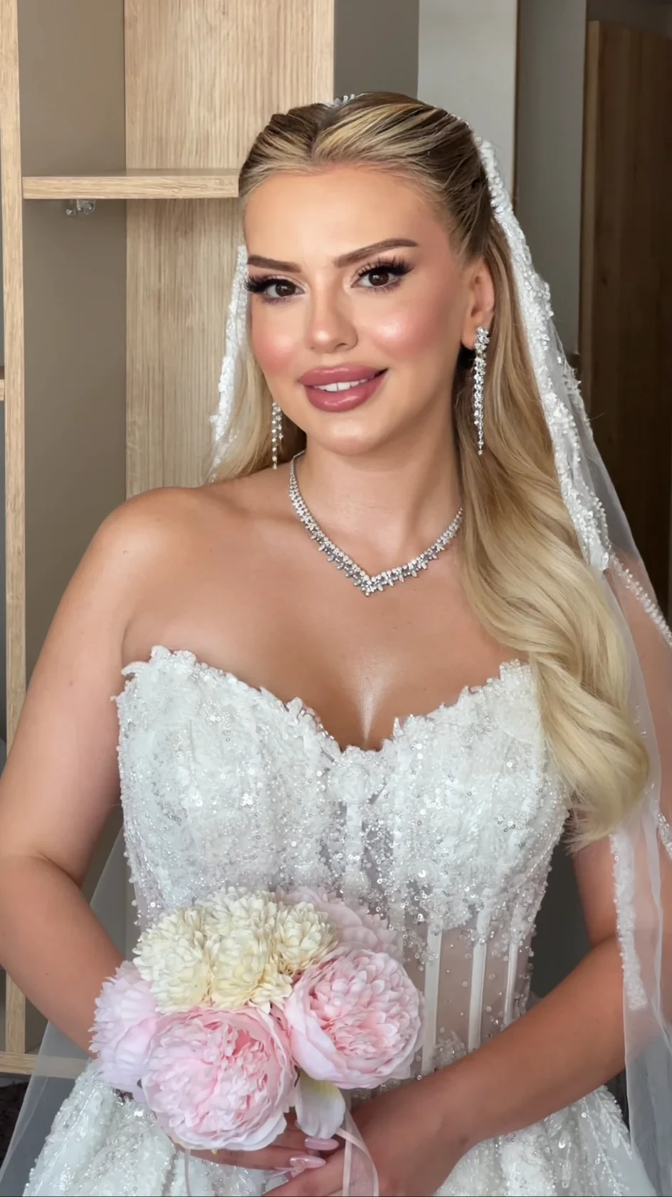 Gelin makyajı çalışması — Mua Sakine